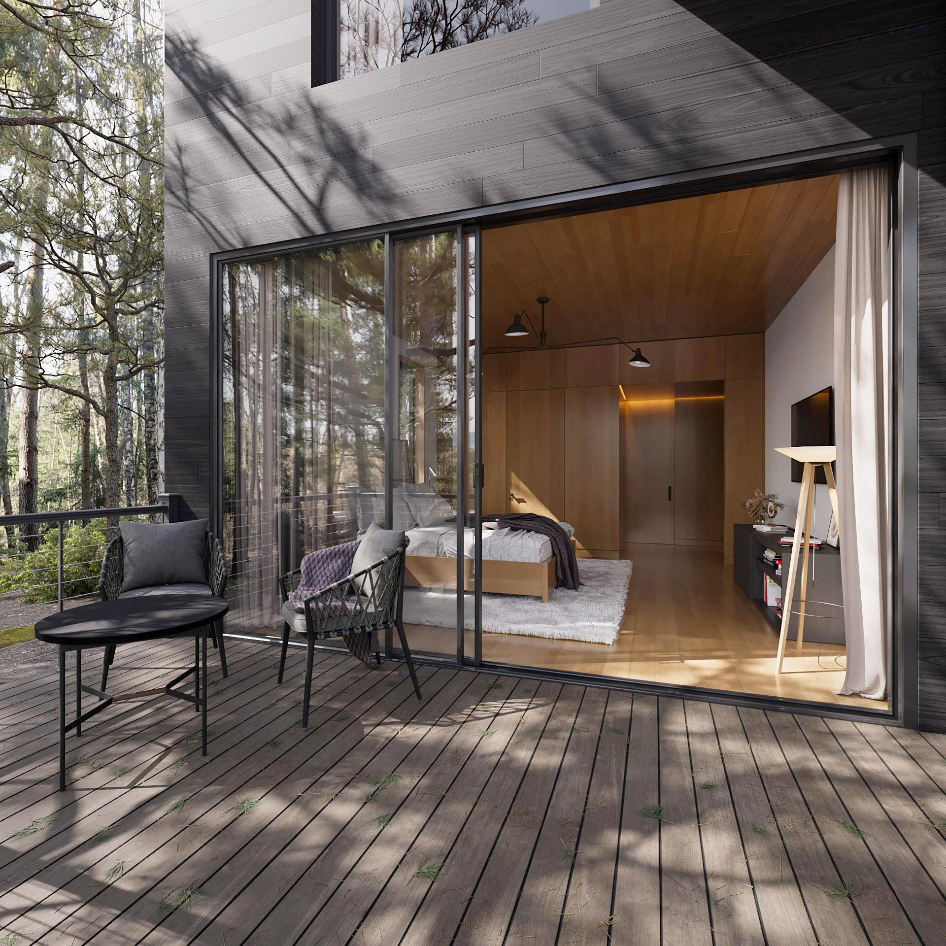 Розкішний інтер'єр спальні високого класу - фотореалістичні деталі